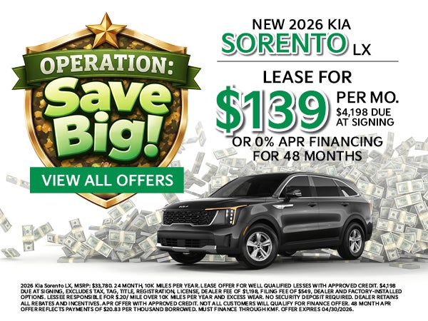 NEW 2026 KIA SORENTO LX